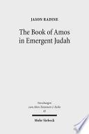 The Book of Amos in Emergent Judah