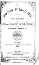 The Boston Directory