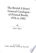 The British Library General Catalogue of Printed Books 1976 to 1982