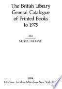 The British Library general catalogue of printed books to 1975