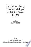 The British Library General Catalogue of Printed Books to 1975
