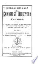 The Cambridge Directory for ...
