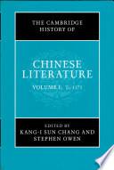 The Cambridge History of Chinese Literature