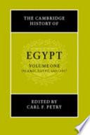 The Cambridge History of Egypt