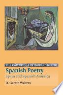 The Cambridge Introduction to Spanish Poetry