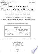 The Canadian Patent Office Record