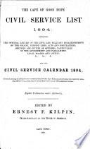 The Cape of Good Hope civil service list, prepared by E.F. Kilpin