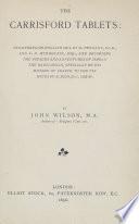 The Carrisford Tablets