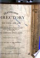 The Cleveland Directory Co.'s Cleveland (Cuyahoga County, Ohio) City Directory