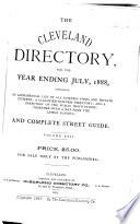 The Cleveland Directory Co.'s Cleveland (Cuyahoga County, Ohio) City Directory
