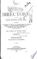 The Cleveland Directory Co.'s Cleveland (Cuyahoga County, Ohio) City Directory