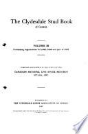 The Clydesdale Stud Book of Canada