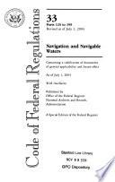 The Code of Federal Regulations of the United States of America