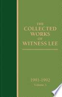 The Collected Works of Witness Lee, 1991-1992, volume 3