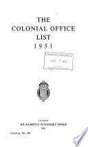 The Colonial Office List