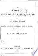 The Complete Concordance to Shakespeare