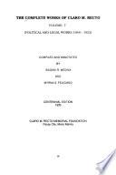 The Complete Works of Claro M. Recto: Political and legal works, 1948-1953