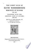 The Compt Buik of David Wedderburne