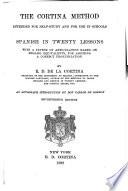 The Cortina Method Intended for Self-study and for Use in Schools