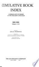 The Cumulative Book Index