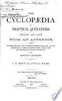 The Cyclopaedia of Practical Quotations, English and Latin
