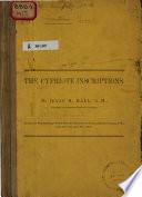 The Cypriote Inscriptions