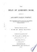 The Dean of Lismore's Book