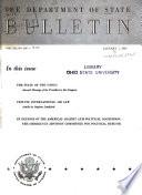 The Department of State Bulletin