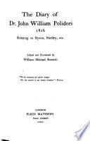 The Diary of Dr. John William Polidori, 1816