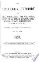 The Directory & Chronicle of China, Japan, Straits Settlements, Malaya, Borneo, Siam, the Philippines, Korea, Indo-China, Netherlands Indies, Etc