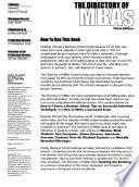 The Directory of MBAs