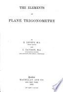 The Elements of Plane Trigonometry