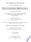 The Encyclopædia Britannica: New American supplement. A-ZUY