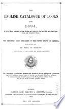 The English Catalogue of Books [annual]