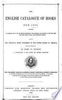 The English Catalogue of Books for ..
