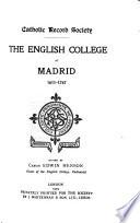 The English College at Madrid, 1611-1767