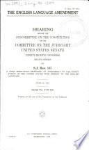 The English Language Amendment