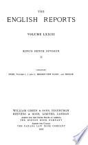 The English Reports