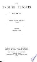 The English Reports: King's Bench Division