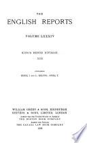 The English Reports: King's Bench Division