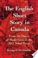 The English Short Story in Canada