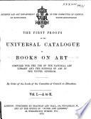 The First Proofs of the Universal Catalogue of Books on Art: A-K