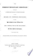 The Foreign Missionary Chronicle