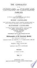 The Genealogy of the Cleveland and Cleaveland Families