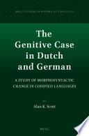 The Genitive Case in Dutch and German