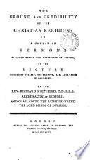 The Ground and Credibility of the Christian Religion