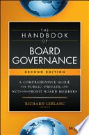 The Handbook of Board Governance