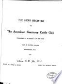 The Herd Register of the American Guernsey Cattle Club