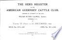 The Herd Register of the American Guernsey Cattle Club