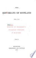 The Historians of Scotland ...